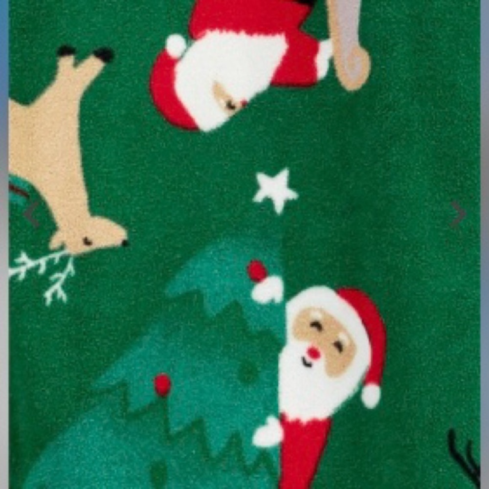 NWT Sz 4T Santa Reindeer Holiday Fleece Footie Pajamas - Picture 3 of 3